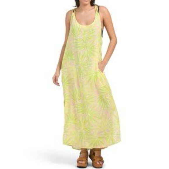 SIGRID OLSEN Linen Blend Maxi Dress *NEW* - Picture 2 of 15